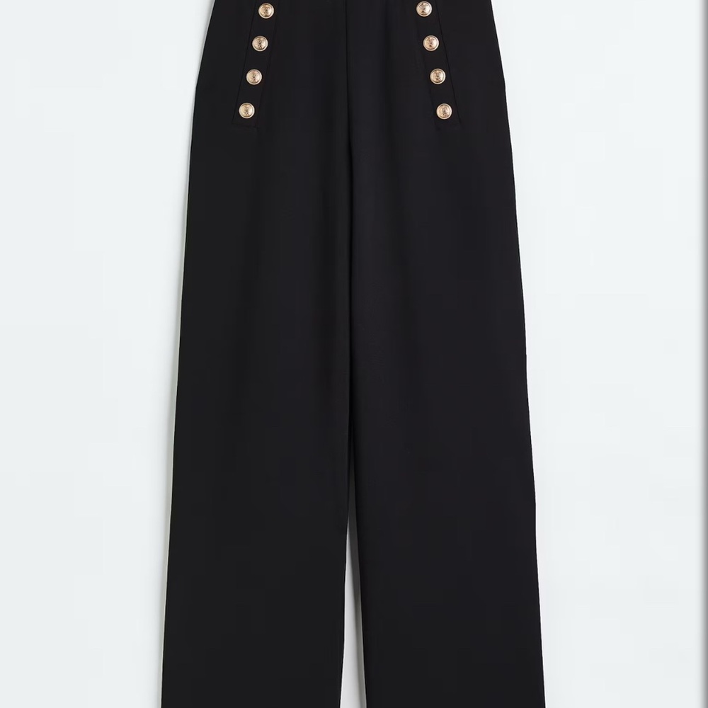 Black High-Waisted Pants